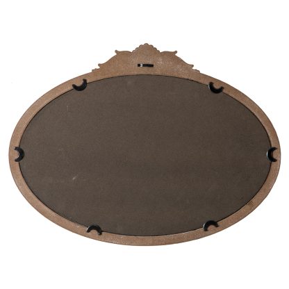 French retro carved oval mirror - Image 3