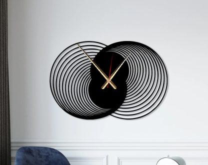 Double Helix Vinyl Record Inspired Wall Clock - Image 5