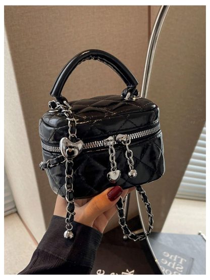 Quilted Mini Chain Bag - Image 3