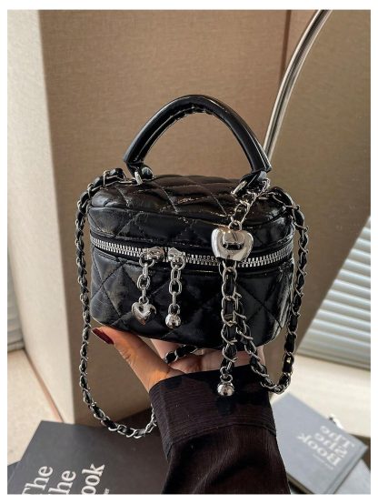 Quilted Mini Chain Bag - Image 2