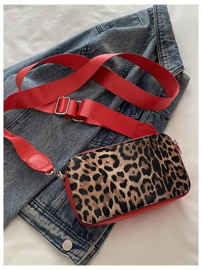Sweet leopard print bow crossbody bag - Image 5