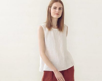 Summer women's linen sleeveless top - Image 4