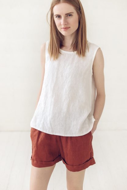 Summer women's linen sleeveless top - Image 2