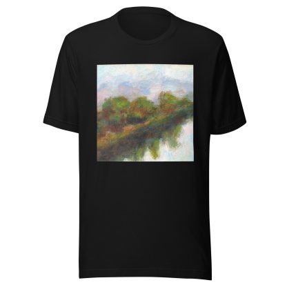 Navy Art Painting Print T-Shirt - Image 4