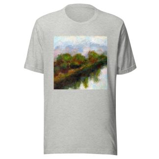 Navy Art Painting Print T-Shirt