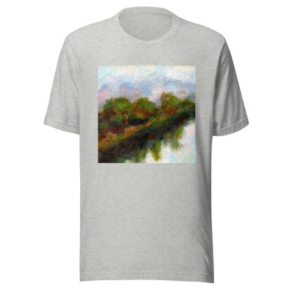 Navy Art Painting Print T-Shirt
