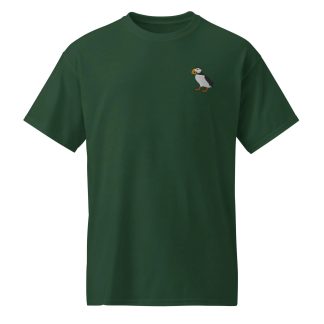 Puffin embroidered T-shirt