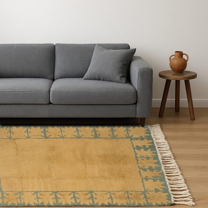 Moroccan-style botanical pattern rug - Image 4