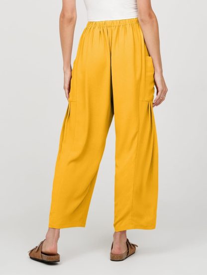 Women's high-waist drawstring wide-leg pants - Image 3