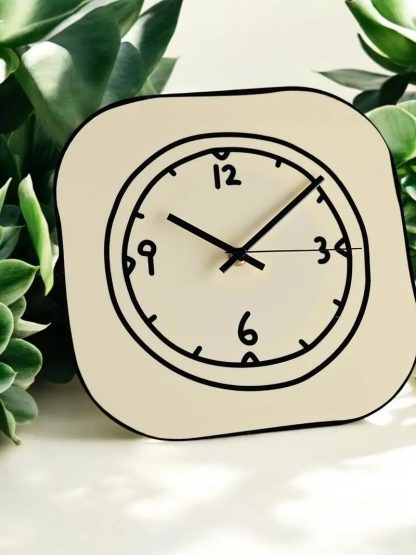 Creative Line Style Wall Clock - Image 4
