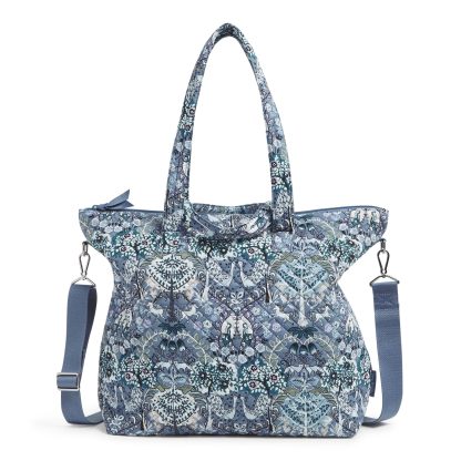 Vintage Print Quilted Tote Bag - Image 4