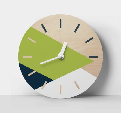 Simple lines wooden wall clock - Image 3