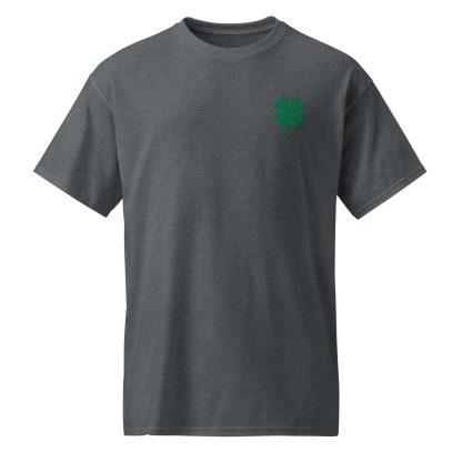 Lucky Clover Embroidered T-Shirt - Image 2