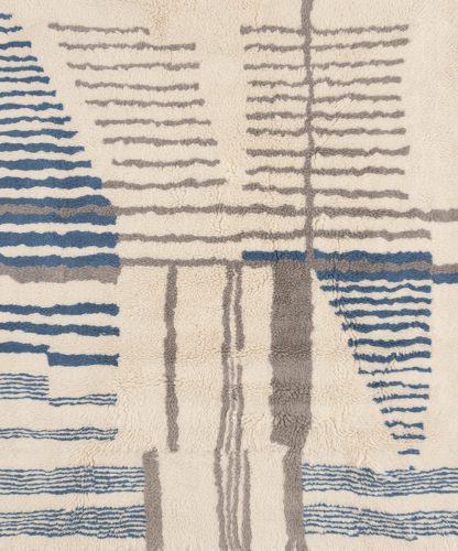 Simple geometric striped carpet