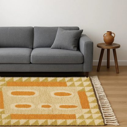 Modern minimalist geometric pattern carpet - Image 3