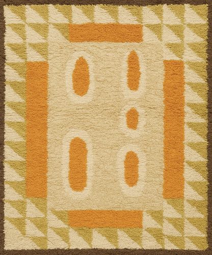Modern minimalist geometric pattern carpet