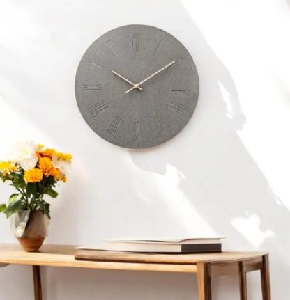 Simple stone texture wall clock