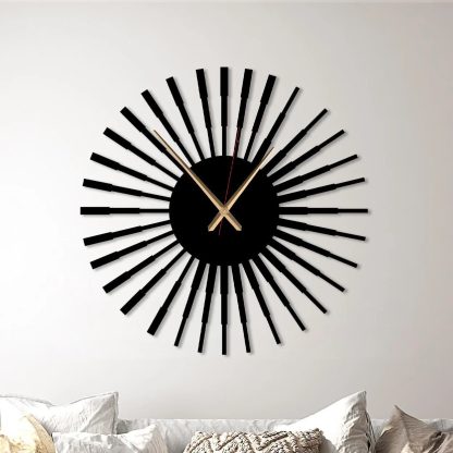 Sunburst Spiral Wall Clock