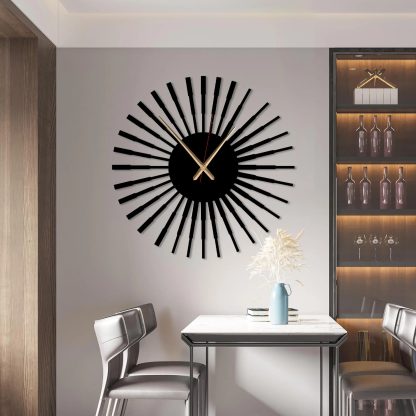 Sunburst Spiral Wall Clock - Image 4