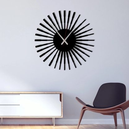 Sunburst Spiral Wall Clock - Image 2