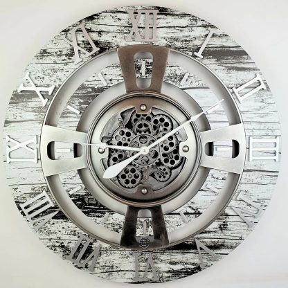 Retro mechanical gear wall clock - Image 3
