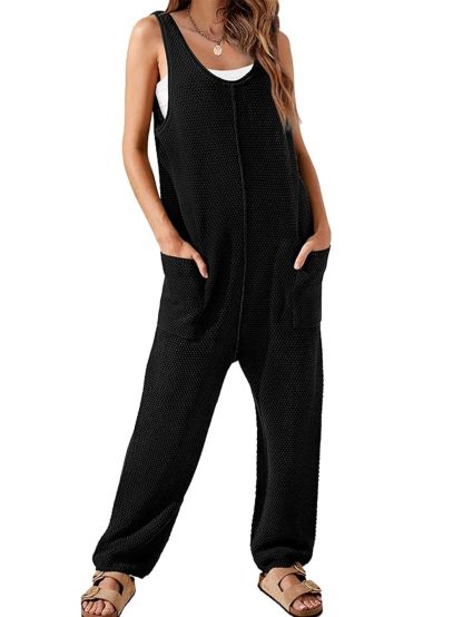 Women's knitted vest jumpsuit - Image 3