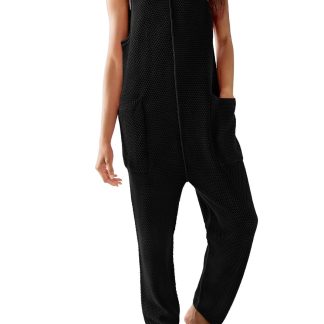 Women's knitted vest jumpsuit
