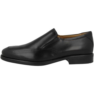 Gentleman's classic black slip-on leather shoes