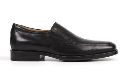 Gentleman's classic black slip-on leather shoes - Image 2