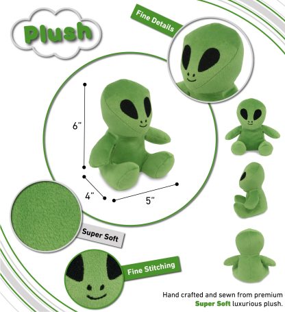 Cute green alien plush toy - Image 2