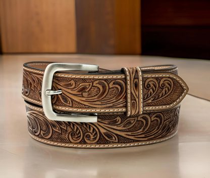 Hand-carved vintage belt - Image 8