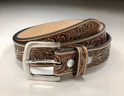 Hand-carved vintage belt - Image 4