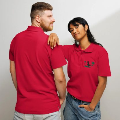 Fun Golf Dinosaur Embroidered Polo Shirt - Image 4