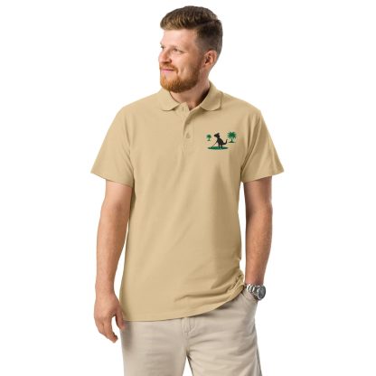 Fun Golf Dinosaur Embroidered Polo Shirt - Image 2