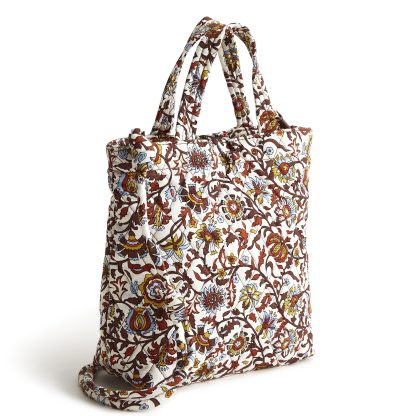 Vintage Art Floral Quilted Tote Bag - Image 6