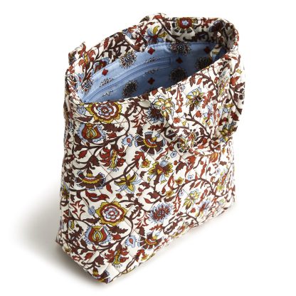 Vintage Art Floral Quilted Tote Bag - Image 4