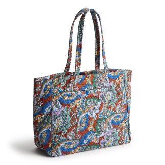 Vintage Paisley Quilted Tote