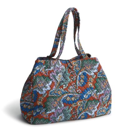 Vintage Paisley Quilted Tote - Image 7