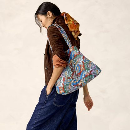 Vintage Paisley Quilted Tote - Image 3