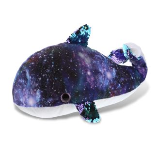 Starry Sky Sequined Whale Plush Doll