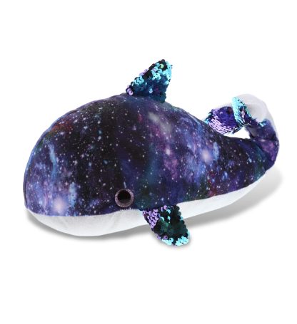 Starry Sky Sequined Whale Plush Doll