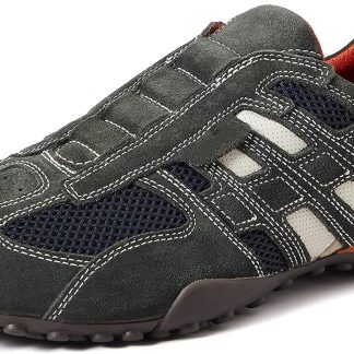 Men's suede and mesh casual sneakers