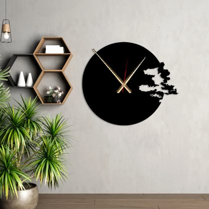 Abstract fragment wall clock
