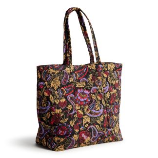 Vintage Paisley Quilted Tote