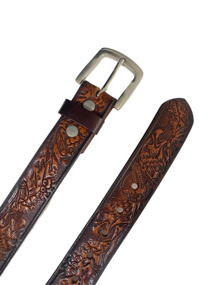Vintage eagle engraved belt - Image 9