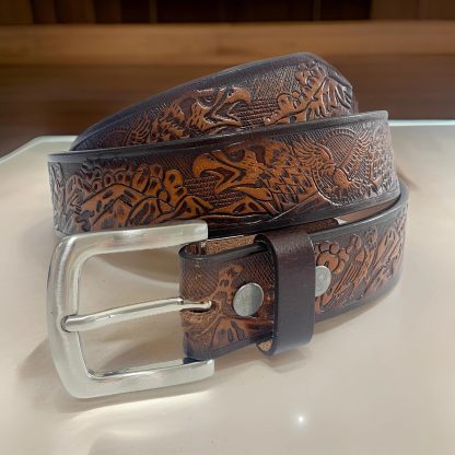 Vintage eagle engraved belt - Image 8