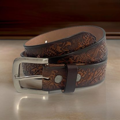Vintage eagle engraved belt - Image 6