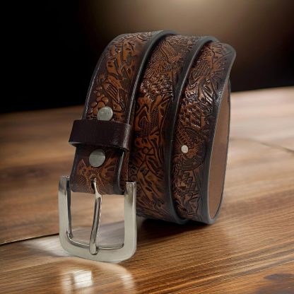 Vintage eagle engraved belt - Image 4