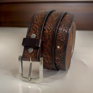 Vintage eagle engraved belt