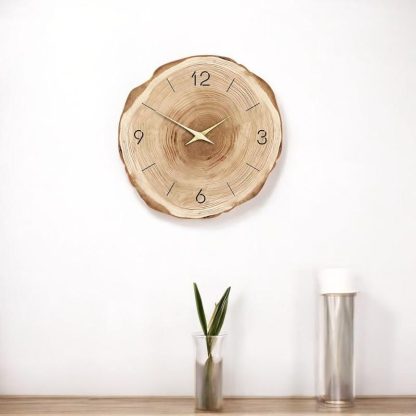 Creative log tree ring wall clock - Image 2